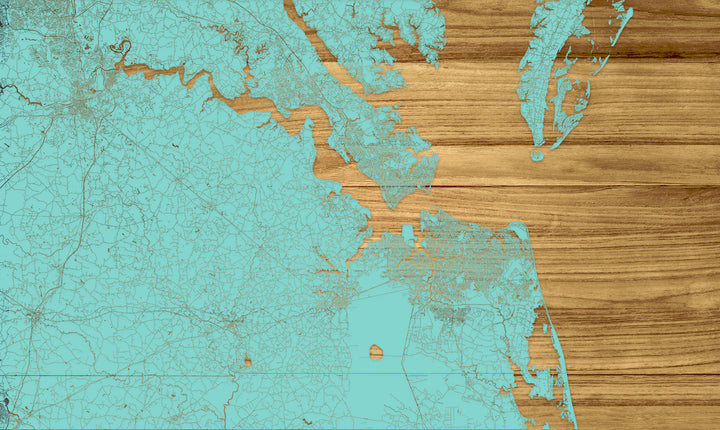 FP1536 - Ches Bottom, MD Engraved Map (Standard)