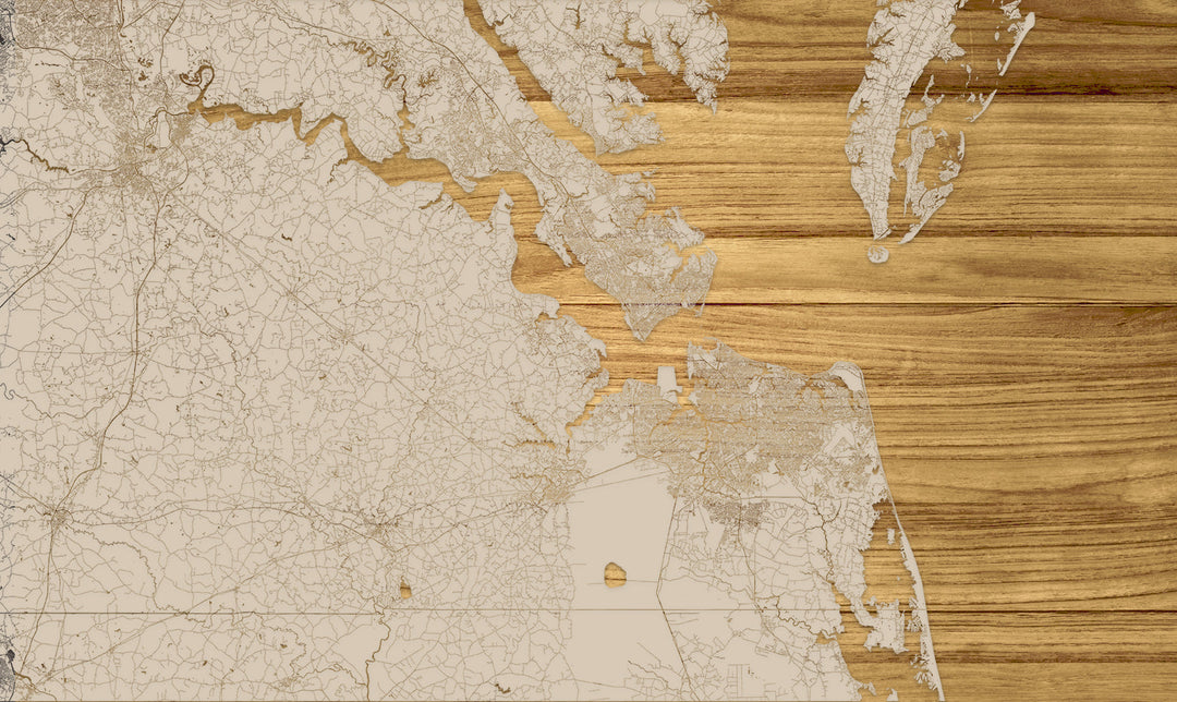 FP1536 - Ches Bottom, MD Engraved Map (Standard)