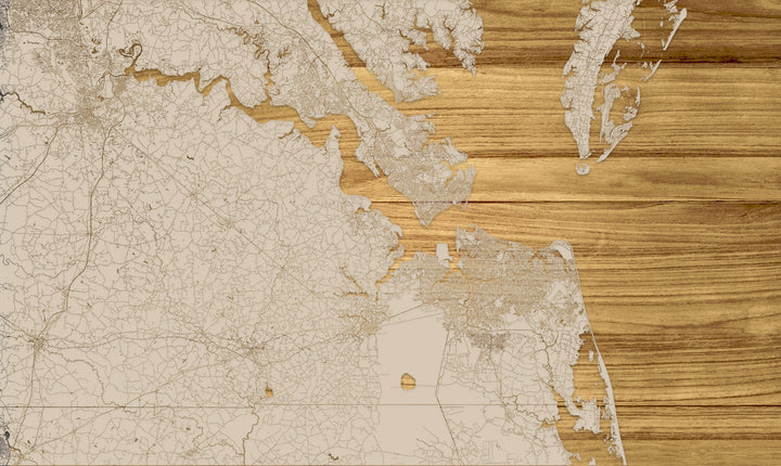 FP1536 - Ches Bottom, MD Engraved Map (Standard)