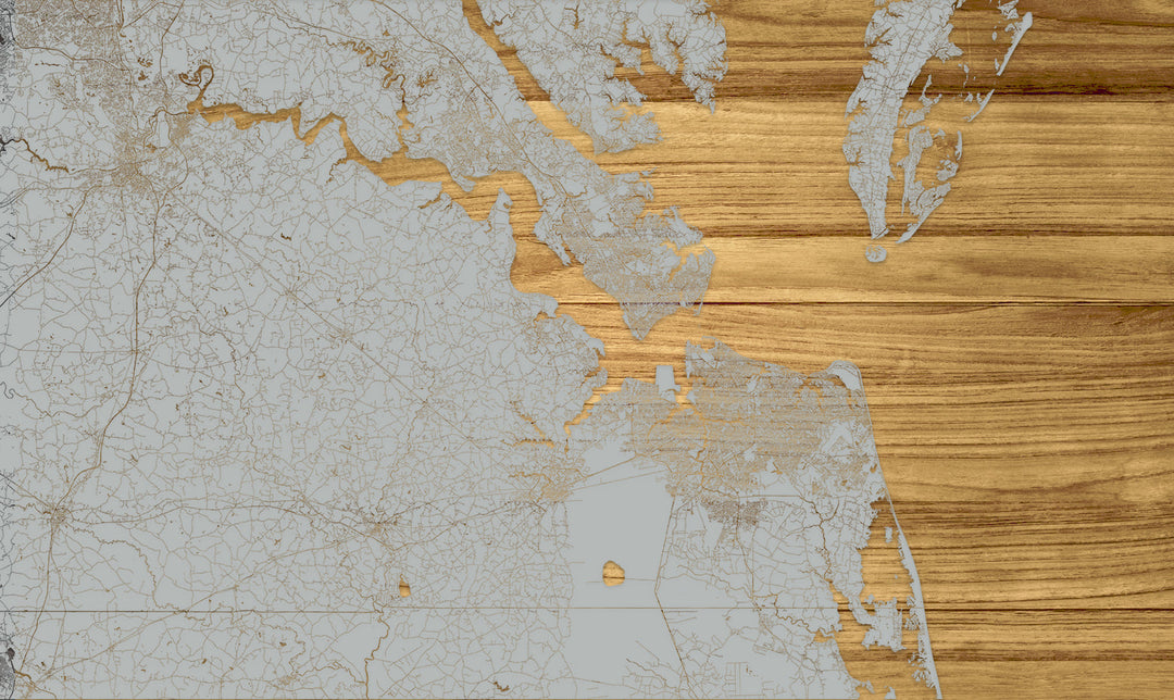 FP1536 - Ches Bottom, MD Engraved Map (Standard)