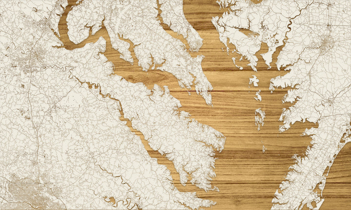 FP1536 - Ches Middle, MD Engraved Map (Standard)