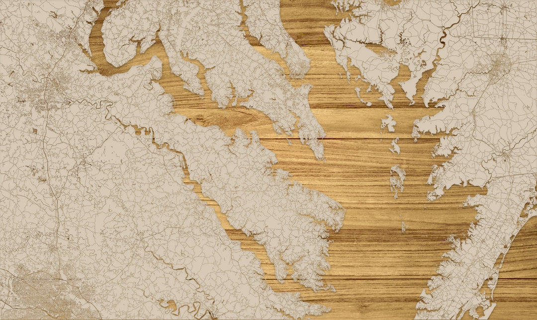 FP1536 - Ches Middle, MD Engraved Map (Standard)