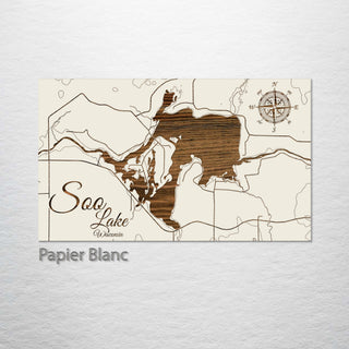 Soo Lake, Wisconsin Map - Fire & Pine