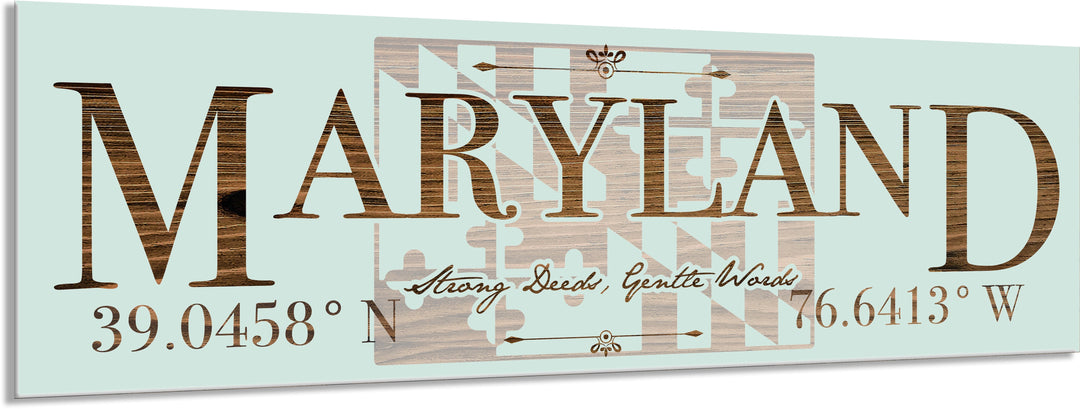 FP1354 - Maryland, MD Engraved Stick (Bronze)