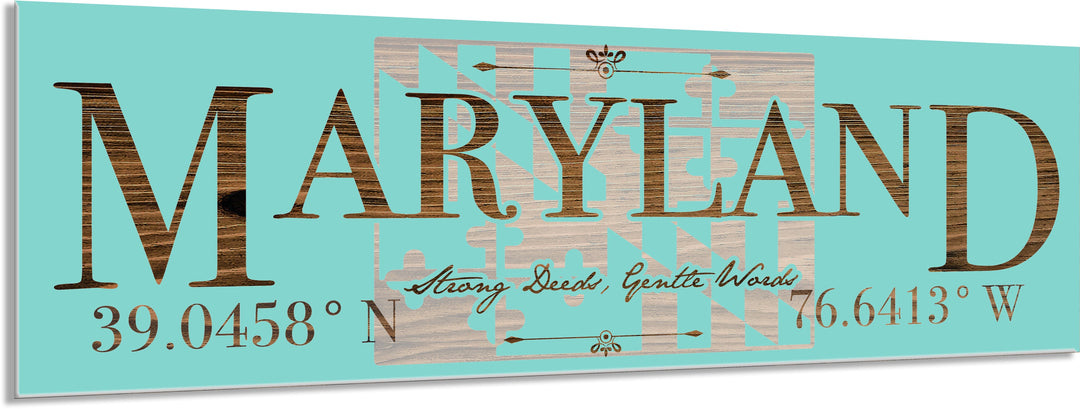 FP1354 - Maryland, MD Engraved Stick (Bronze)