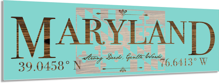 FP1354 - Maryland, MD Engraved Stick (Bronze)