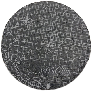McAllen, Texas Round Slate Coaster