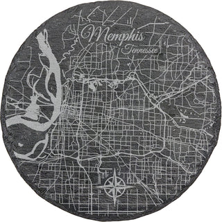 Memphis, Tennessee Round Slate Coaster