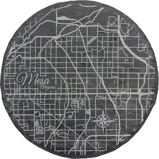 Mesa, Arizona Round Slate Coaster