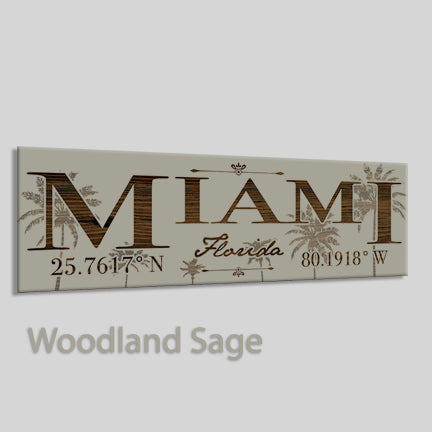 FP0383 - Miami, FL Engraved Stick (Bronze)