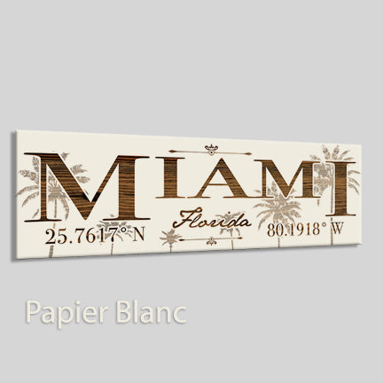 FP0383 - Miami, FL Engraved Stick (Bronze)