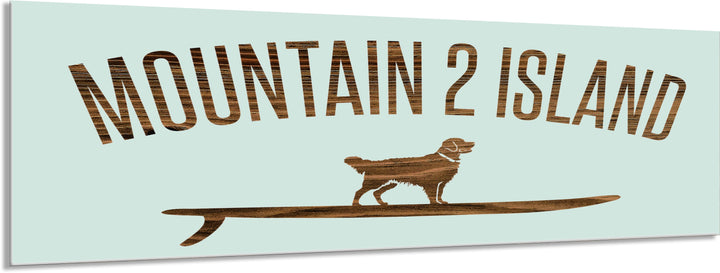 Mountain 2 Island Engraved Stick (Standard)