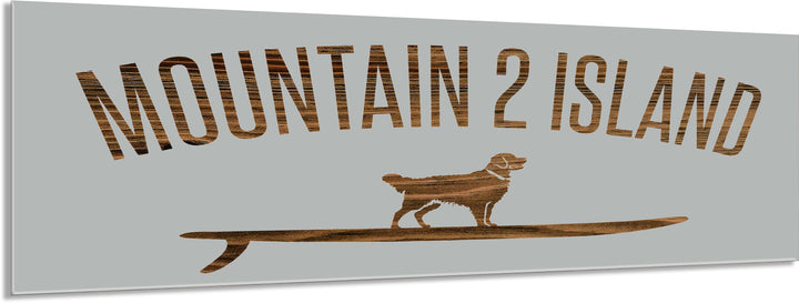 Mountain 2 Island Engraved Stick (Standard)