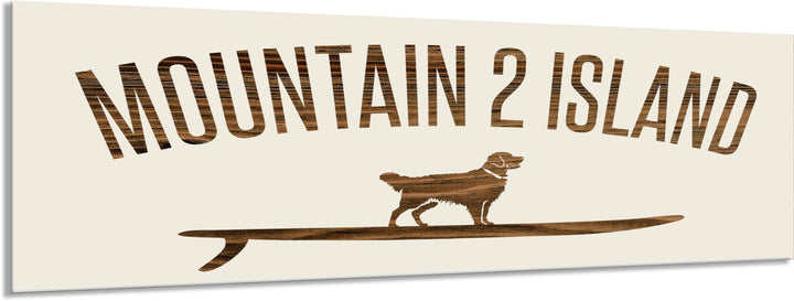 Mountain 2 Island Engraved Stick (Standard)