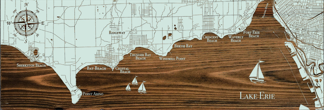 FP0875 - Horizontal Shoreline Engraved Panoramic (Standard)