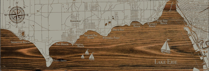 FP0875 - Horizontal Shoreline Engraved Panoramic (Standard)