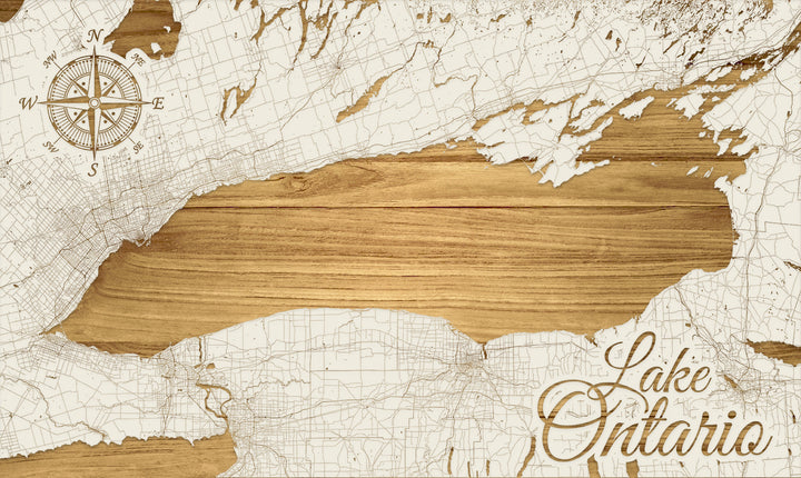 FP1496 - Lake Ontario, ON Engraved Map (Standard)
