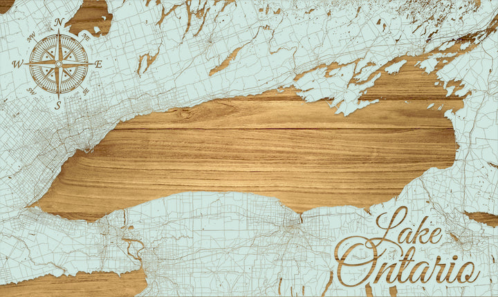 FP1496 - Lake Ontario, ON Engraved Map (Standard)