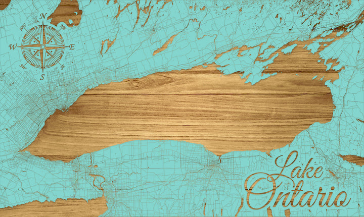 FP1496 - Lake Ontario, ON Engraved Map (Standard)