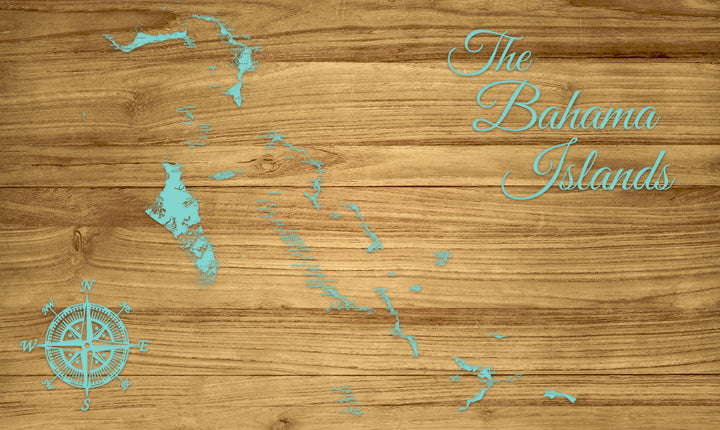 FP1010 - Bahamas Labels Engraved Map (Standard)