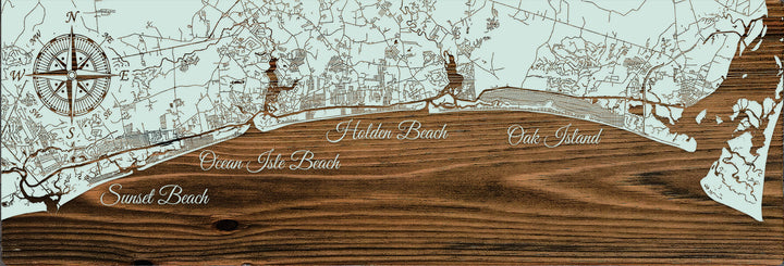 FP0264 - Southern NC Coast Engraved Pano (Silver)