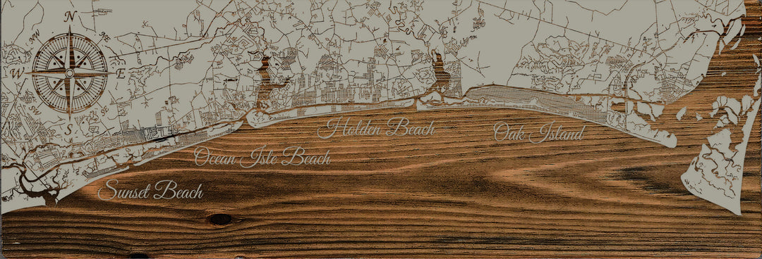 FP0264 - Southern NC Coast Engraved Pano (Silver)