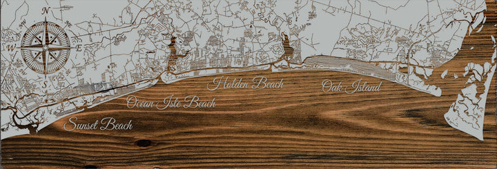 FP0264 - Southern NC Coast Engraved Pano (Silver)