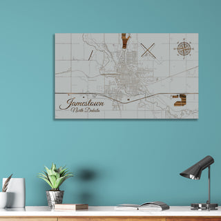 Jamestown, North Dakota Street Map