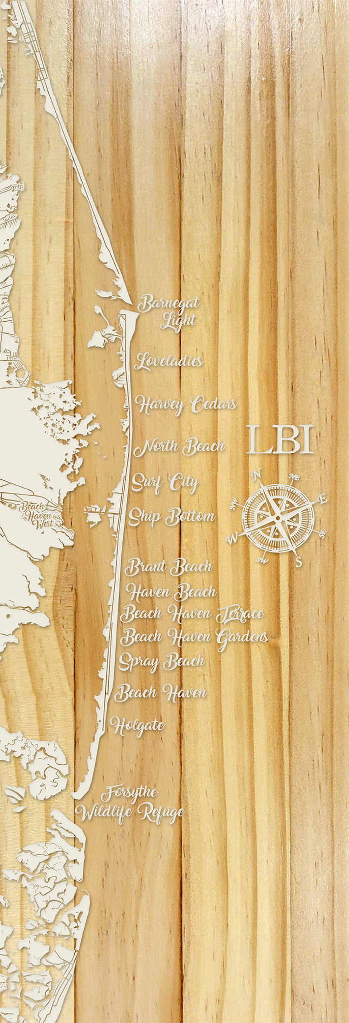 FP0400 - Jersey Shore/LBI Trail Engraved Panoramic (Standard)