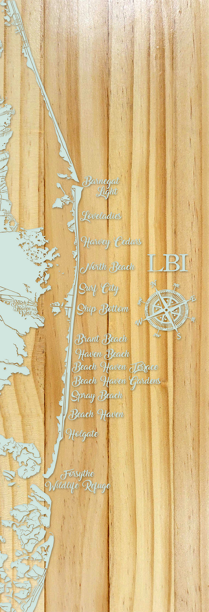 FP0400 - Jersey Shore/LBI Trail Engraved Panoramic (Standard)