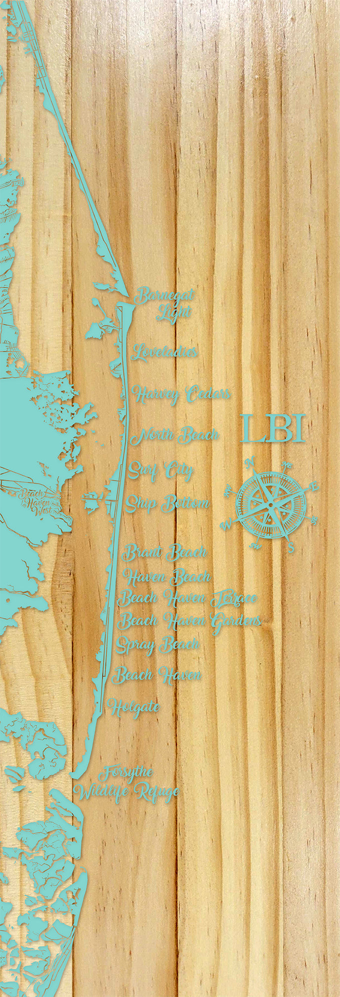 FP0400 - Jersey Shore/LBI Trail Engraved Panoramic (Standard)