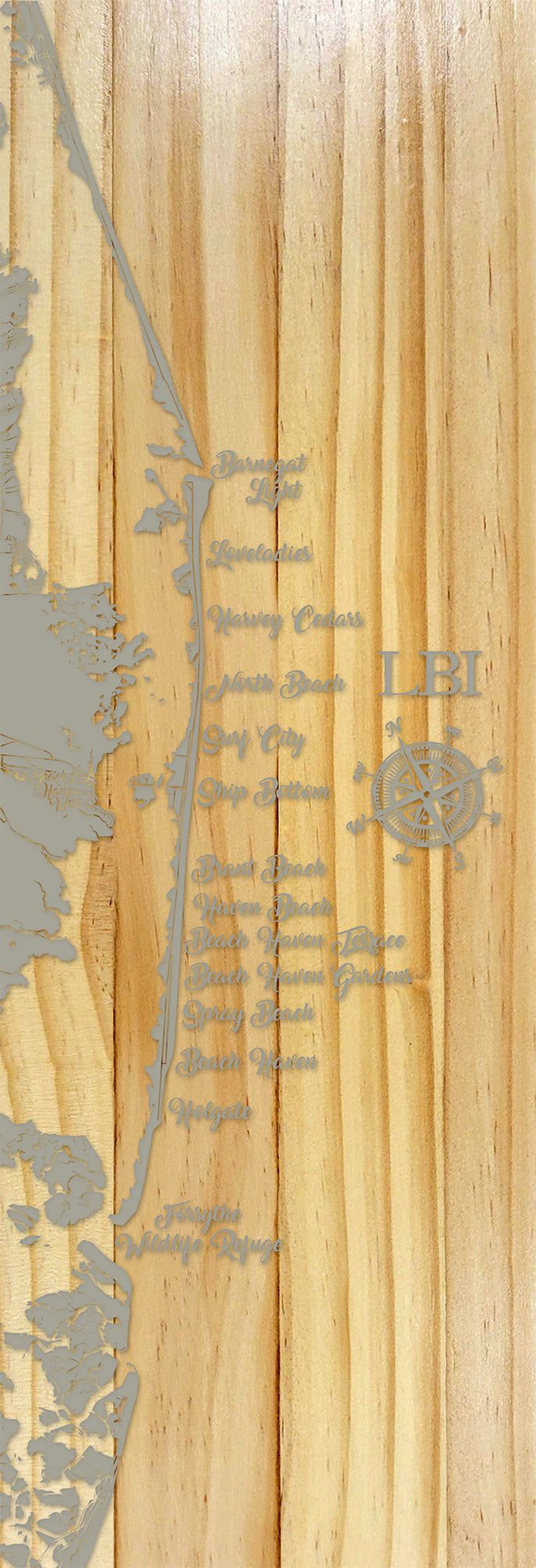 FP0400 - Jersey Shore/LBI Trail Engraved Panoramic (Standard)