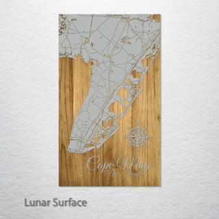 Cape May, NJ Engraved Map