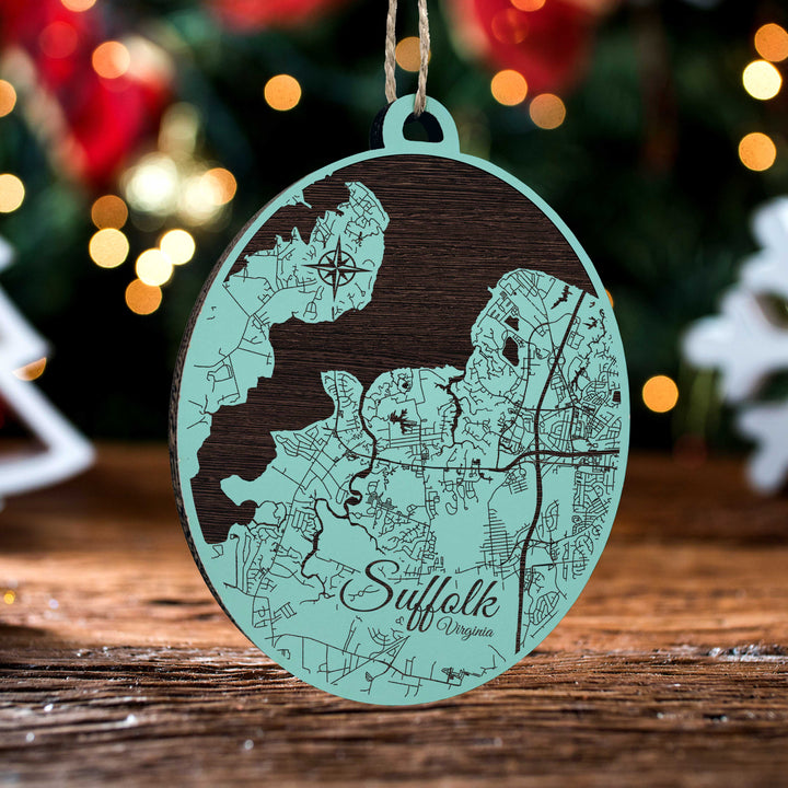 FP0528 - N Suffolk, VA Engraved Ornament (Standard)