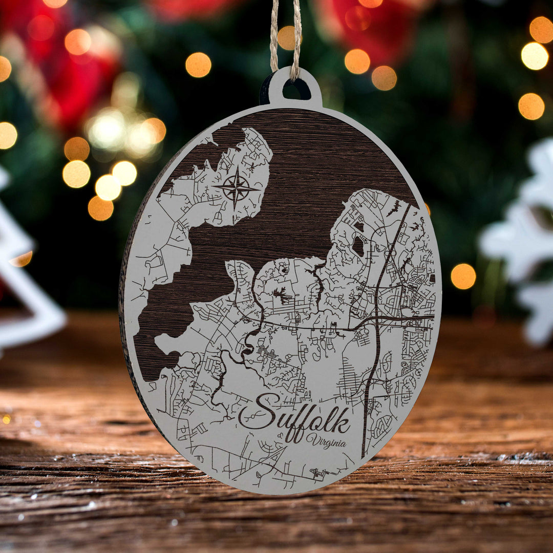 FP0528 - N Suffolk, VA Engraved Ornament (Standard)