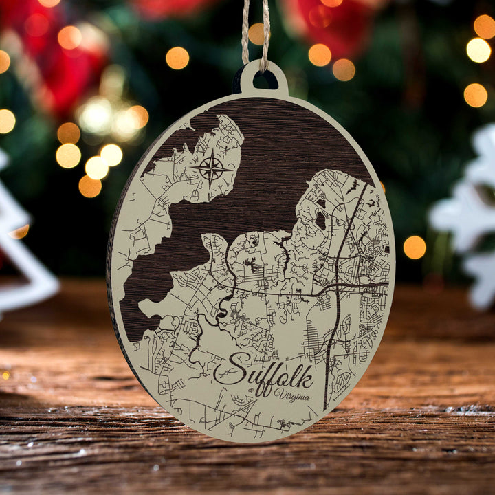 FP0528 - N Suffolk, VA Engraved Ornament (Standard)