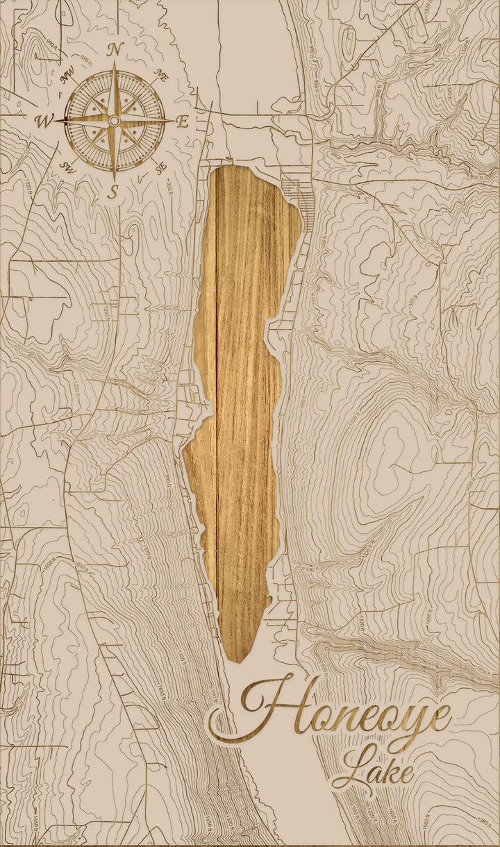 FP1543 - Honey Lake Engraved Map (Standard)