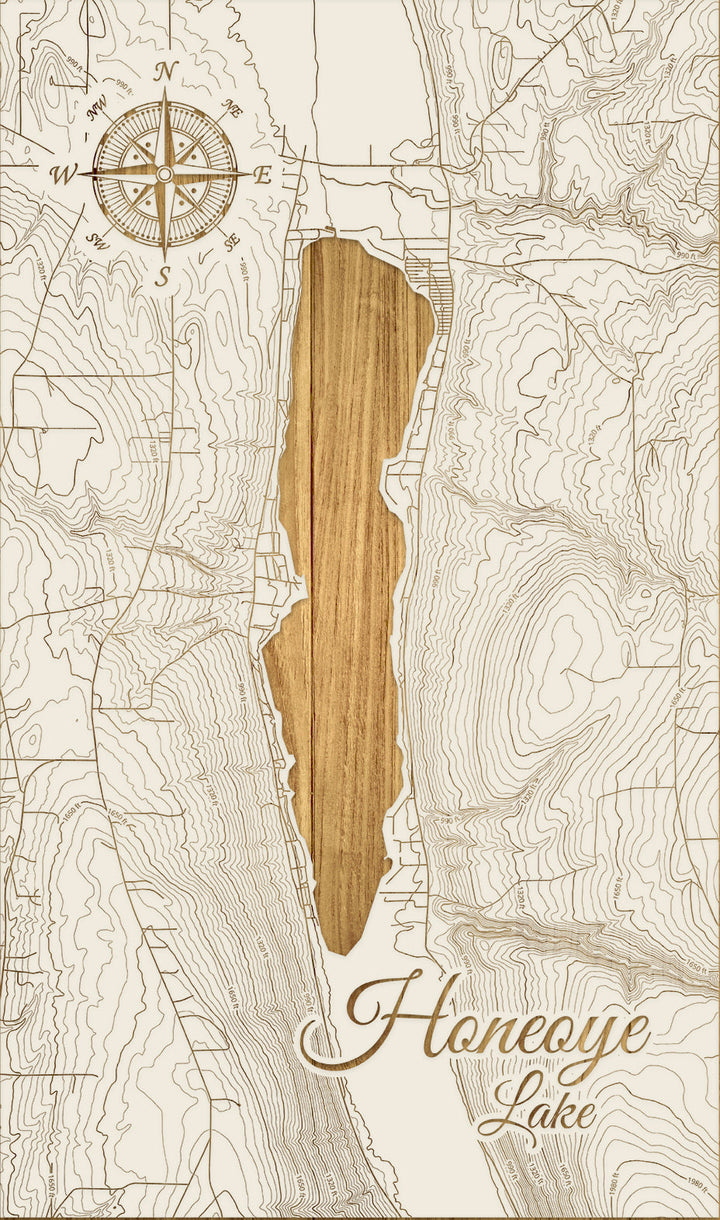 FP1543 - Honey Lake Engraved Map (Standard)