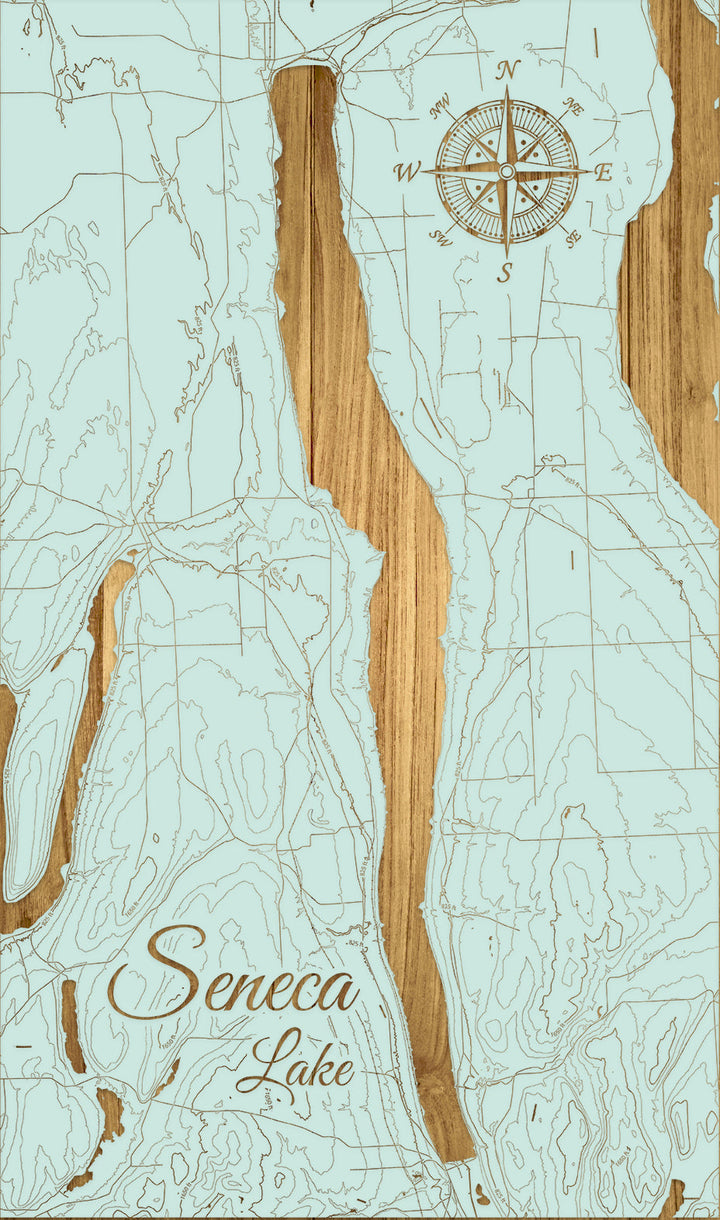 FP1543 - Seneca Lake (Furniture Doctor) Engraved Map (Standard)