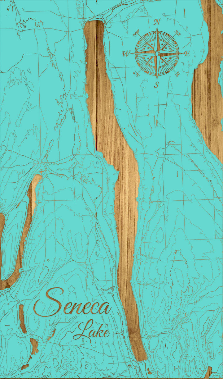 FP1543 - Seneca Lake (Furniture Doctor) Engraved Map (Standard)