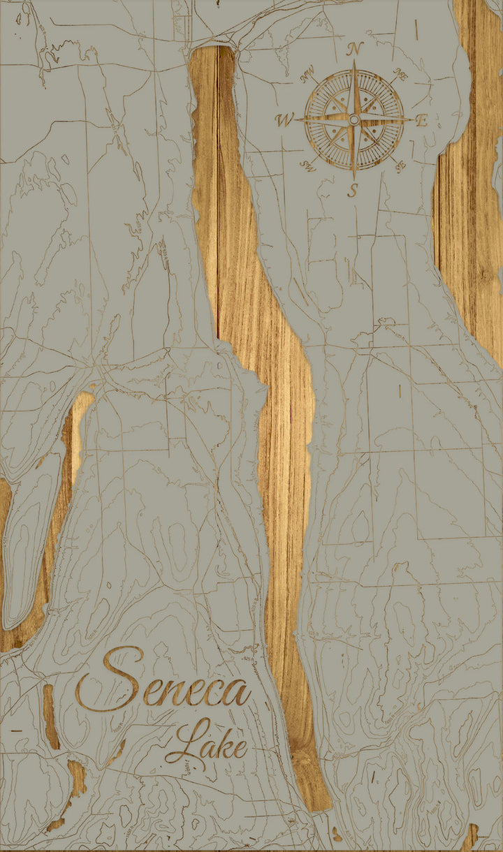 FP1543 - Seneca Lake (Furniture Doctor) Engraved Map (Standard)
