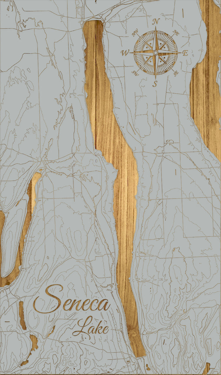 FP1543 - Seneca Lake (Furniture Doctor) Engraved Map (Standard)