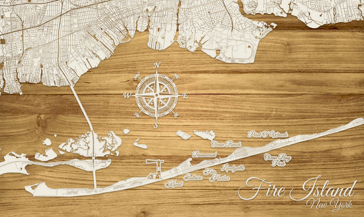 FP1537 - The Island, NY Engraved Map (Standard)