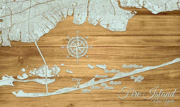 FP1537 - The Island, NY Engraved Map (Standard)