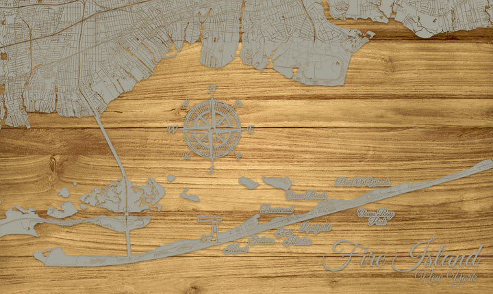 FP1537 - The Island, NY Engraved Map (Standard)