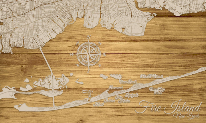 FP1537 - The Island, NY Engraved Map (Standard)