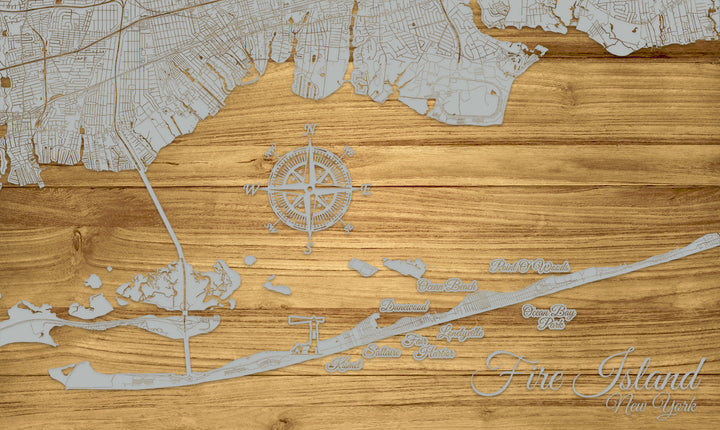 FP1537 - The Island, NY Engraved Map (Standard)