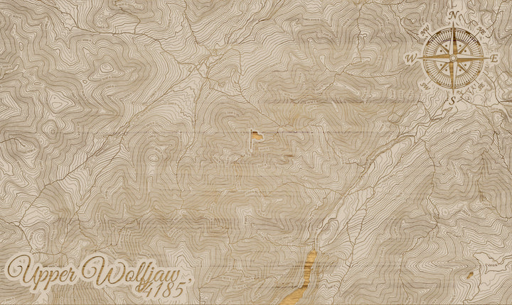 FP1112 - Upper Wolfjaw, NY Engraved Map (Silver)