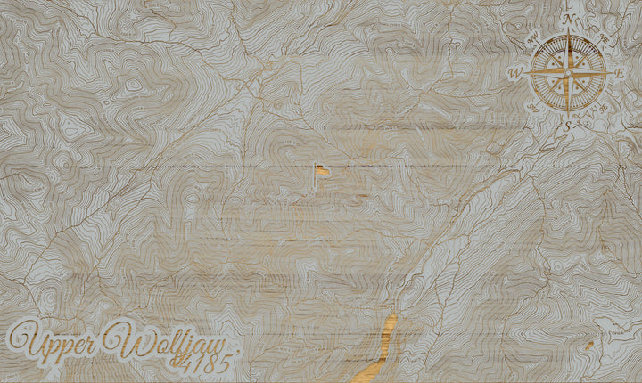 FP1112 - Upper Wolfjaw, NY Engraved Map (Silver)