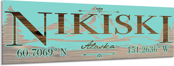 FP0022 - Nikiski, AK Engraved Stick (Bronze)
